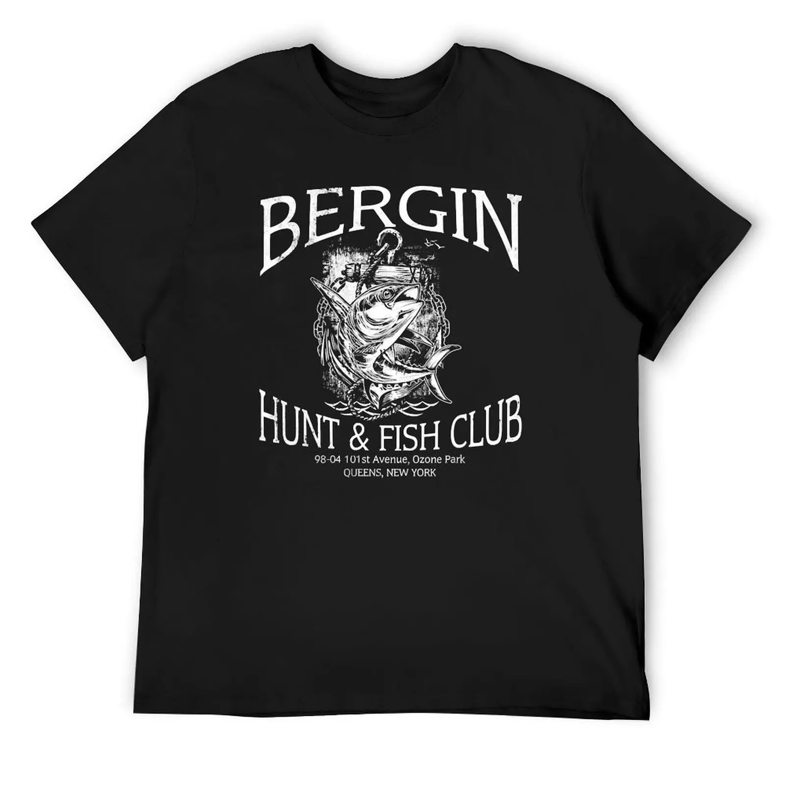 Bergin Hunt and Fish Club, distressed Kids T-Shirt quick-drying sweat rapper graphic tees baggy shirts Men's t-shirts