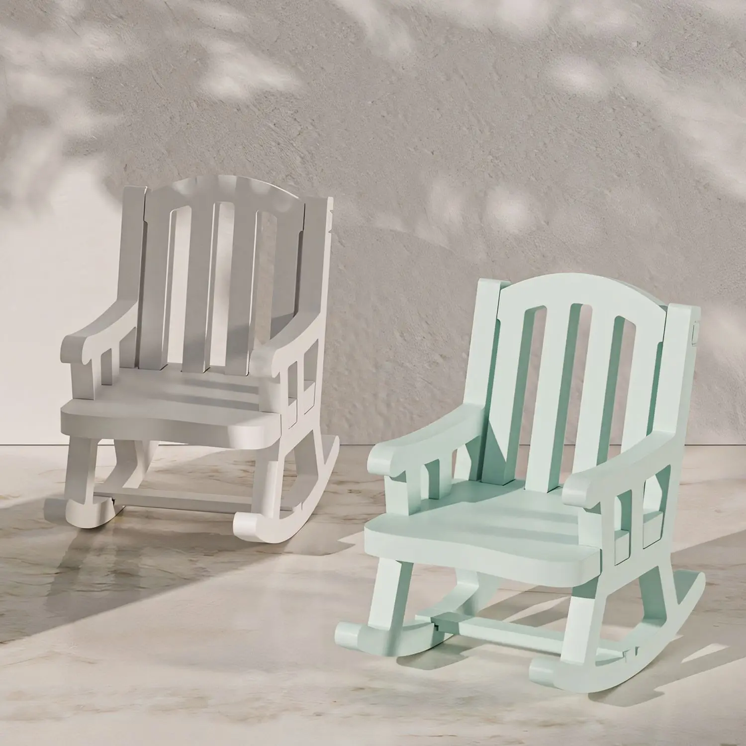 Resin Silicone Mold Chair Ornament, Silicone Mold, European Wooden Retro Rocking Chair, Gypsum Silicone Mold