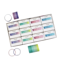 YYDS 72Pcs 24 Color Scrapbooking Decorative Tape Rainbow Color Masking Tape for DIY Craft Album Scrapbooking Planner