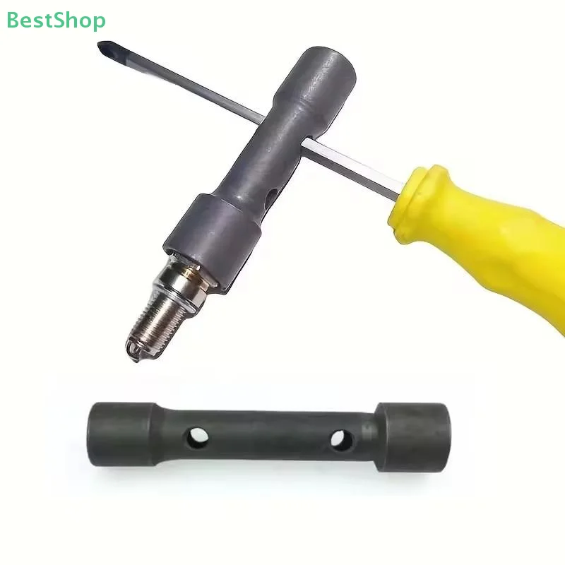 16-18mm Steel Ignition Spark Plug Socket Wrench Double Headed Socket Three Jaw Wrench Car Maintenance And Disassembly Tool