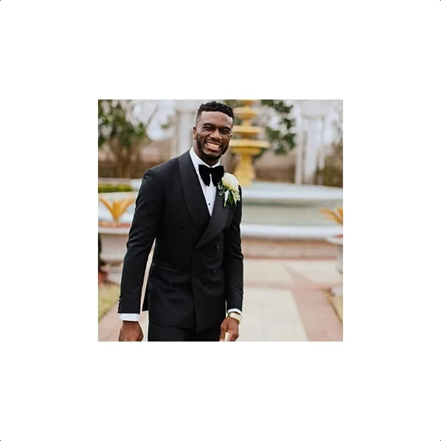 Papillon da uomo Papillon pregato Smoking vintage Papillon in velluto oversize Gemelli Set fazzoletto da taschino con confezione regalo