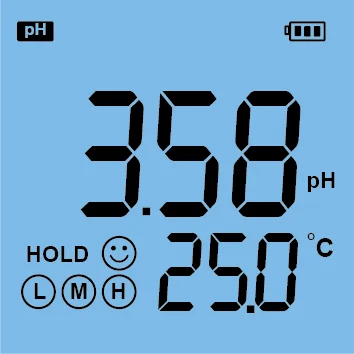 جهاز اختبار الجيب PH1 (pH/mV. درجة الحرارة.)
