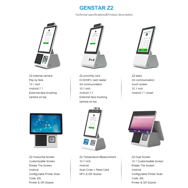 10.1 calowy pojemnościowy ekran dotykowy samoobsługowy Kiosk do samodzielnego obsługi kiosku z systemem android w jednym kiosku