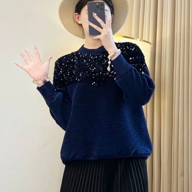 MIYAKE – sweat à capuche plissé à manches longues pour femme, haut Simple, coupe ample, vêtements de détente, sans plis, nouvelle collection automne/hiver