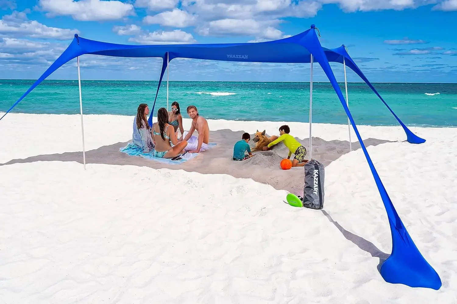 

Tent Sun Shelter, UPF50+ Lightweight Outdoor Beach Shade Canopy. Easy Setup Beach Canopy Tent Sun Shade, 4 Stability Poles