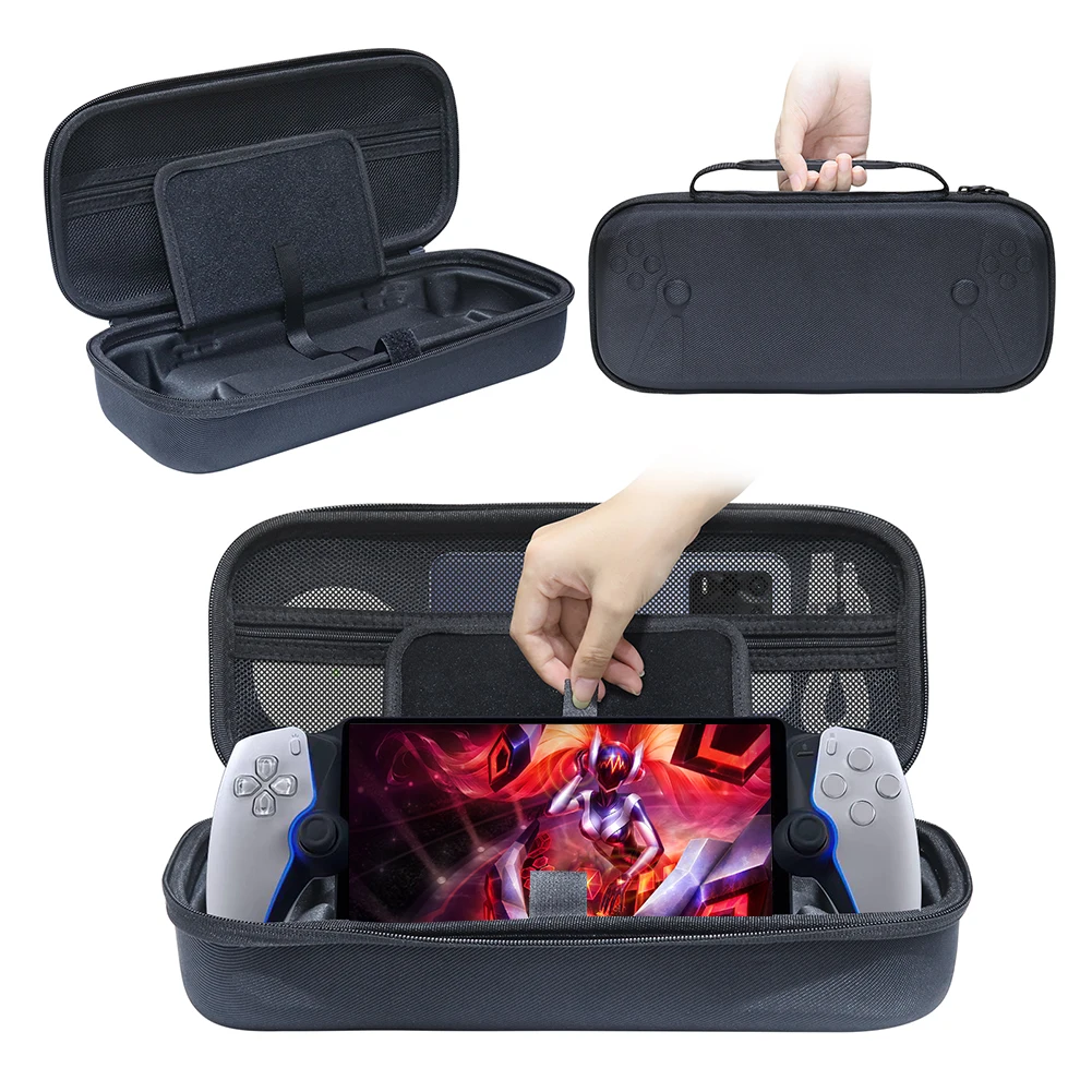 Carrying Case Shockproof Hard Shell Case Anti-Drop Travel Carry Bag with Mesh Pocket for PS5 Portal for PlayStation Portal