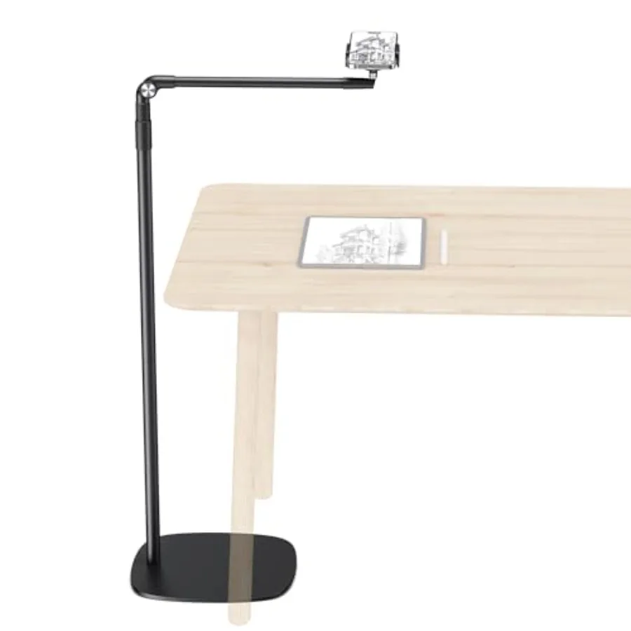 

Напольная подставка для телефона для записи видео сверху, с поворотом на 360 градусов, регулируемая по наклону, для iPhone, для кровати, кресла, стола, пола