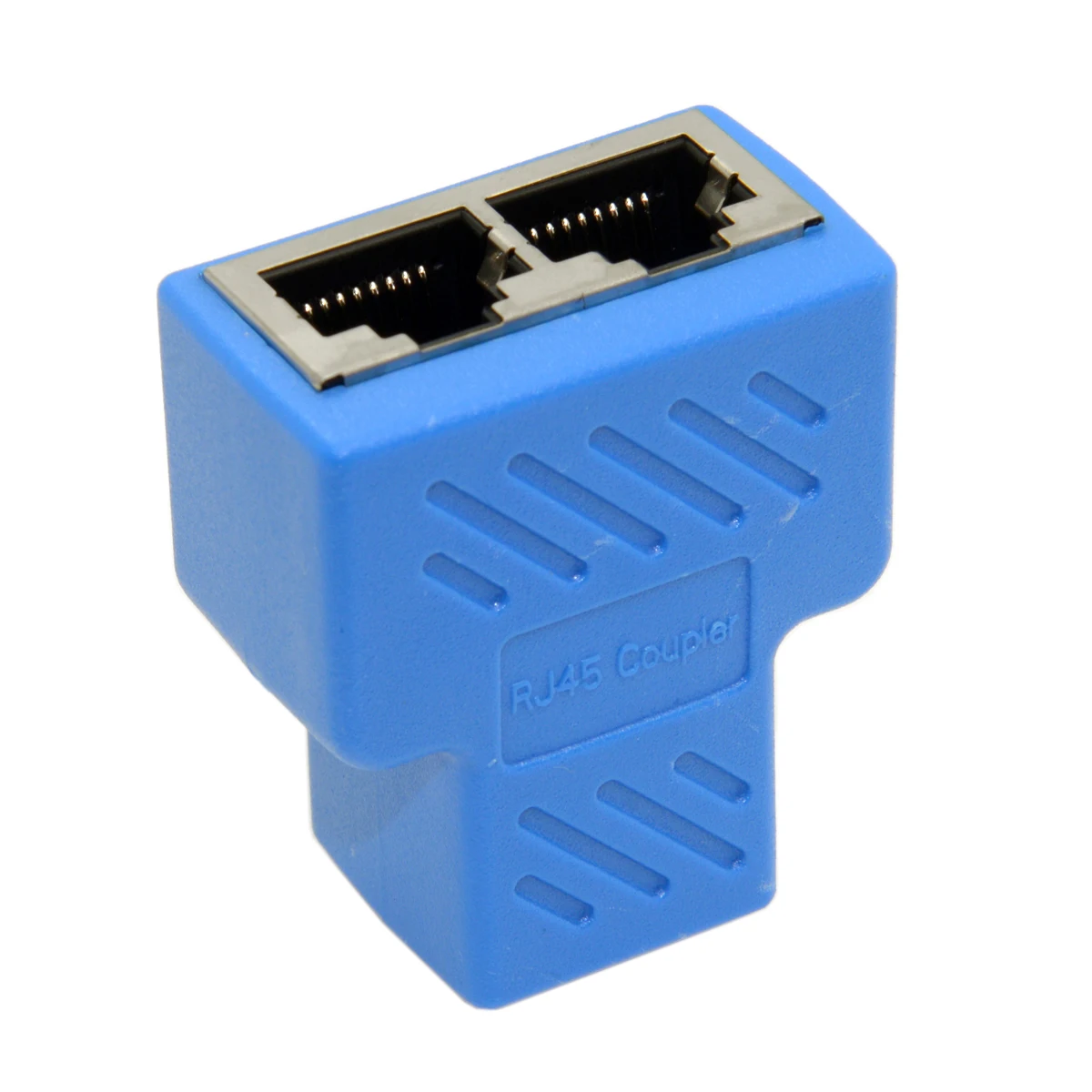 2pcs STP UTP Cat6 RJ45 8P8C Plug To Dual RJ45 Splitter Network Ethernet Switcher Adapter