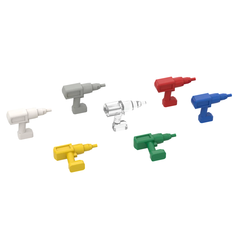 10pcs MOC Brick Parts 604549 Tool Drill Impact Wrench Compatible Building Block Particle DIY Assmble Kid Puzzle Toy Gift