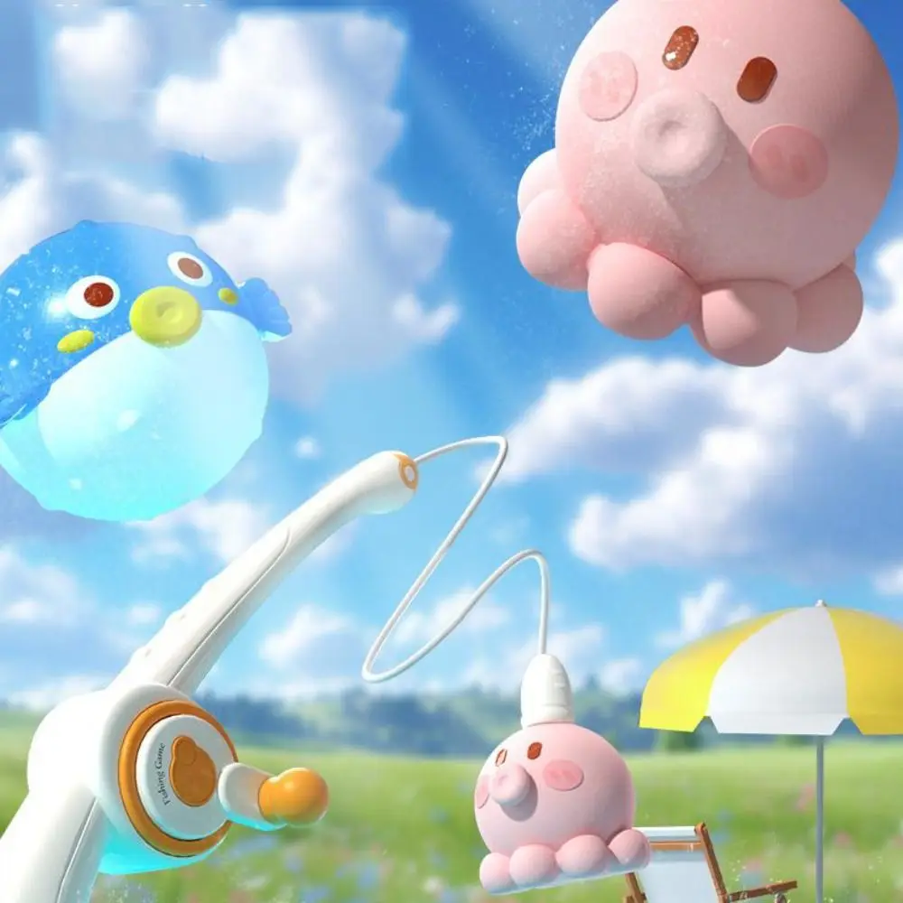 Pêche magnétique pour enfants, lion de mer, poisson bouffant, salle de bain, éducation précoce, pêche interactive, jouets pour garçons