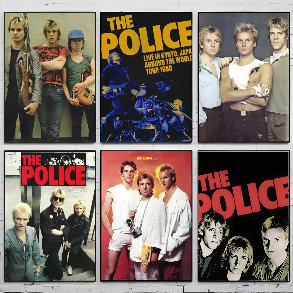 Band Rock T-The Police Poster Premium Decor Art & Gift for Household Lounge Home Ornaments