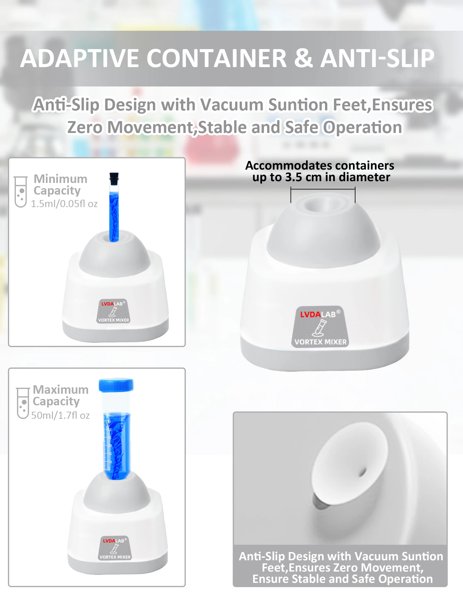 

Lab Mini Vortex Mixer, 100ml DIY Model Paint Shaker, Nail Polish Mixer 3000rpm, Eyelash glue paint tattoo Mixer 120pcs Balls