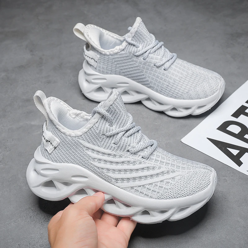 New Mesh Kids Running Shoes Outdoor Youngsters Teens Casual Walking Student Fashion Sneakers Breathable Soft Children Sports image 6