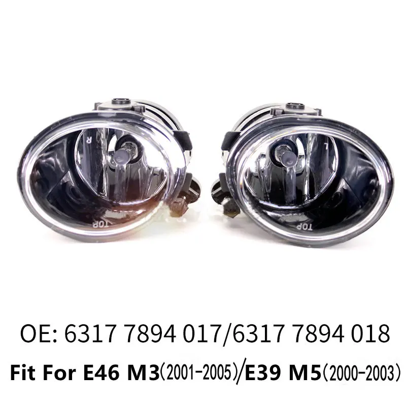 For   E46 M3(2001-2005)  E39M5(2000-2003)  Front fog lamp 63177894017 63177894018