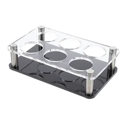 SixHole ShotGlassHolder AcrylicWineCupRack BarServer StorageOrganizer Glasses HomePartyGift DrinkwareDisplay Shelf