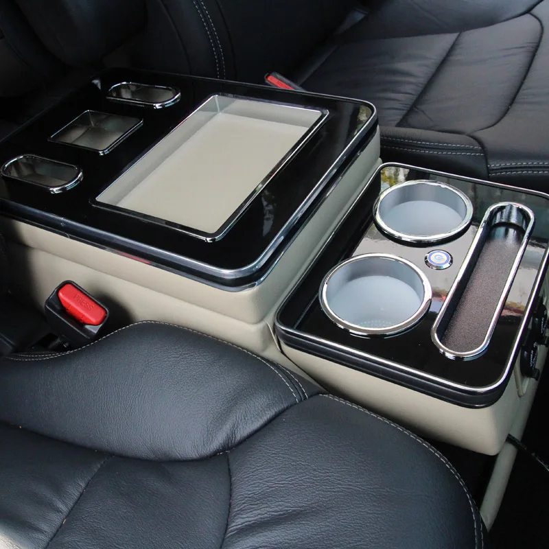 

For VW Caravelle / Multivan T5 T6 T7 2000-2023 Row Front Railing Box Set General Business Armrest Central Store Business Car