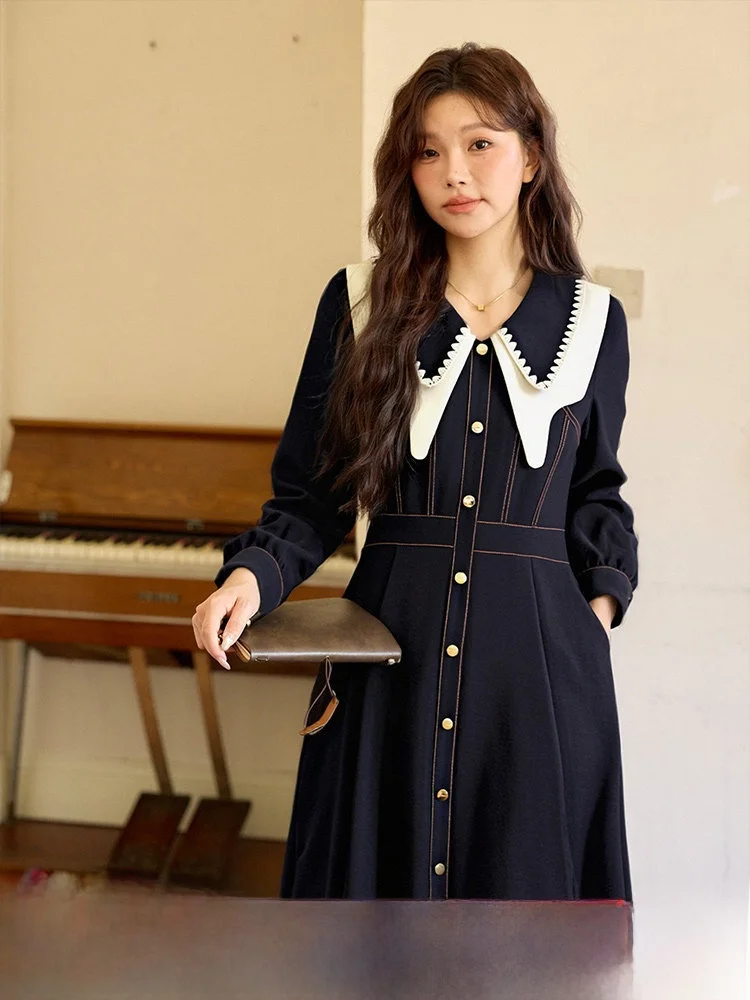 

Faionable plus Size Women's Dry Denim Skirt High Waist Single Button Casual Long Sve Autumn Spring Seasonal Wear