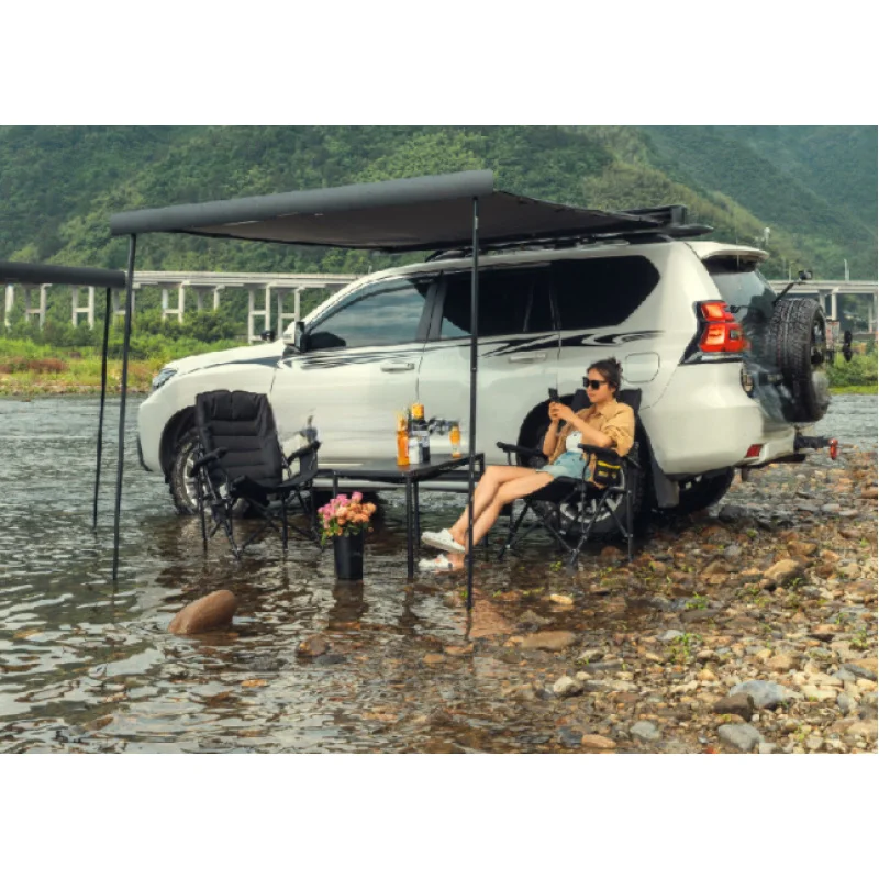 Multipurpose Quick Setup Car Roof Top Tent Waterproof Windproof Outdoor Self-driving Camping Vehicle Shelter