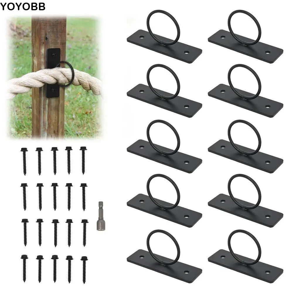 

Настенный потолочный крючок из нержавеющей стали 304, многофункциональный универсальный черный кольцевой веревочный кронштейн, настенный антикоррозийный