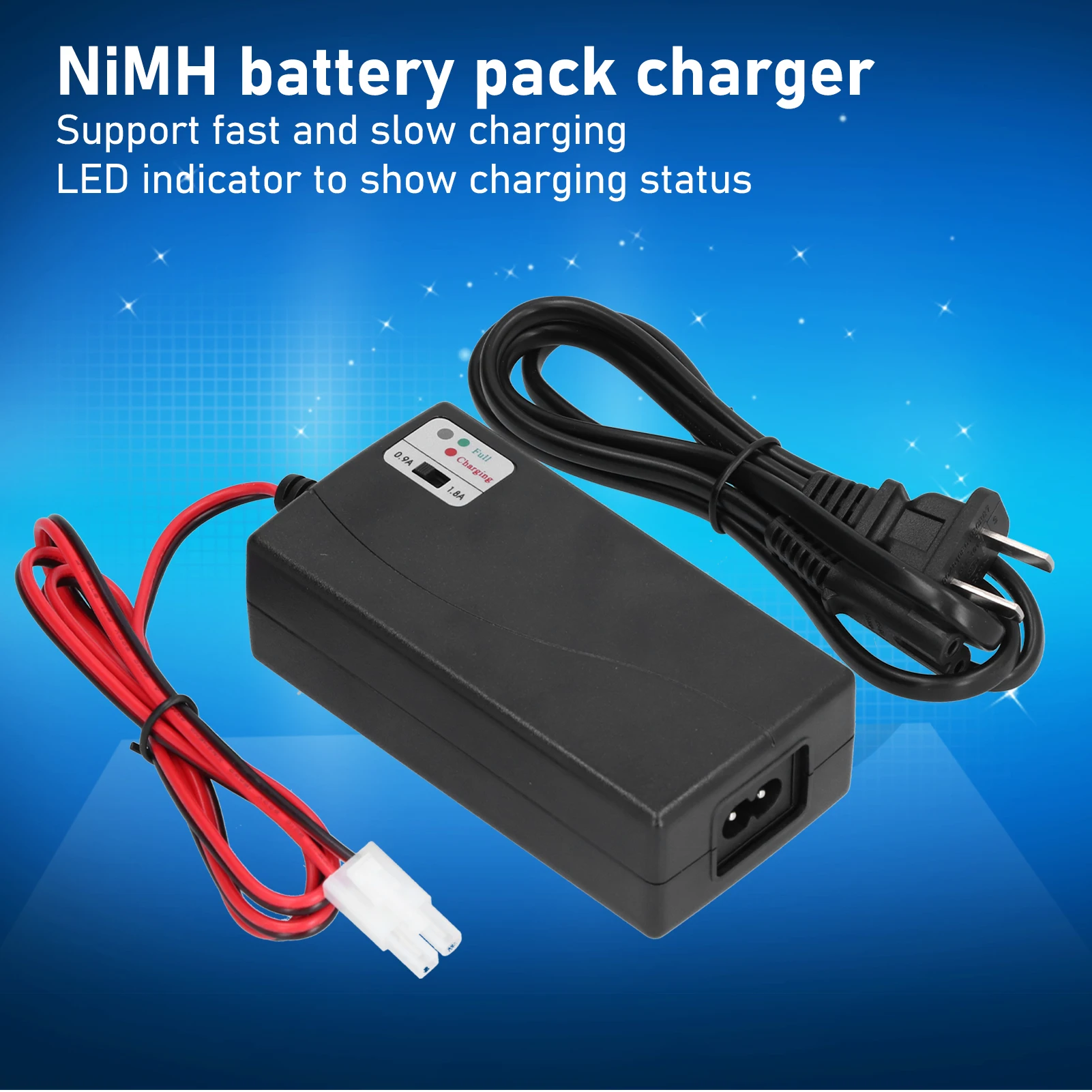 

Умное зарядное устройство для NiMH аккумуляторов со светодиодным индикатором Аксессуары для интеллектуального питания Адаптер аккумуляторного блока