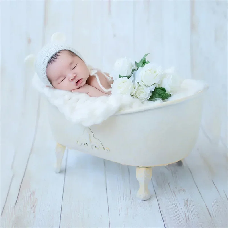 Baby Photo Shooting Container Baby Bathtub Newborn Photography Props Sofa Posing Shower Basket Accessories