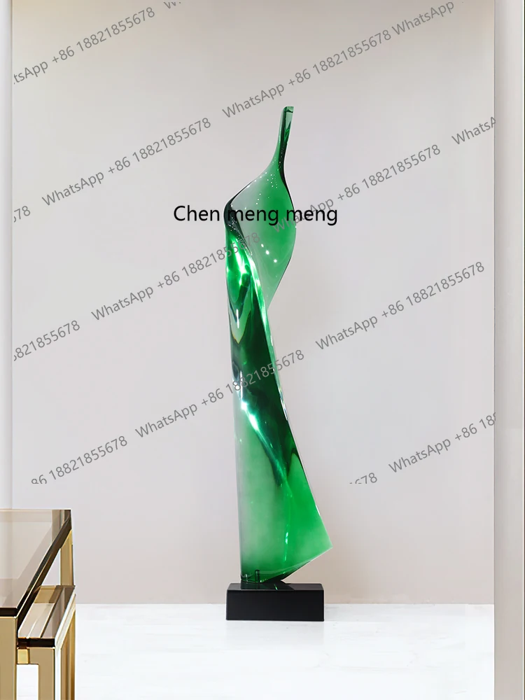 Modern light luxury living room entrance ornament hotel lobby model room sculpture niche vertical height slender
