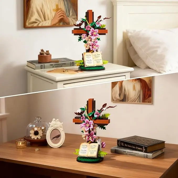 

Цветочный крест DIY креативные подарки искусственные цветочные животные для украшения домашнего офиса украшение стола новогодний подарок для девочки и мамы