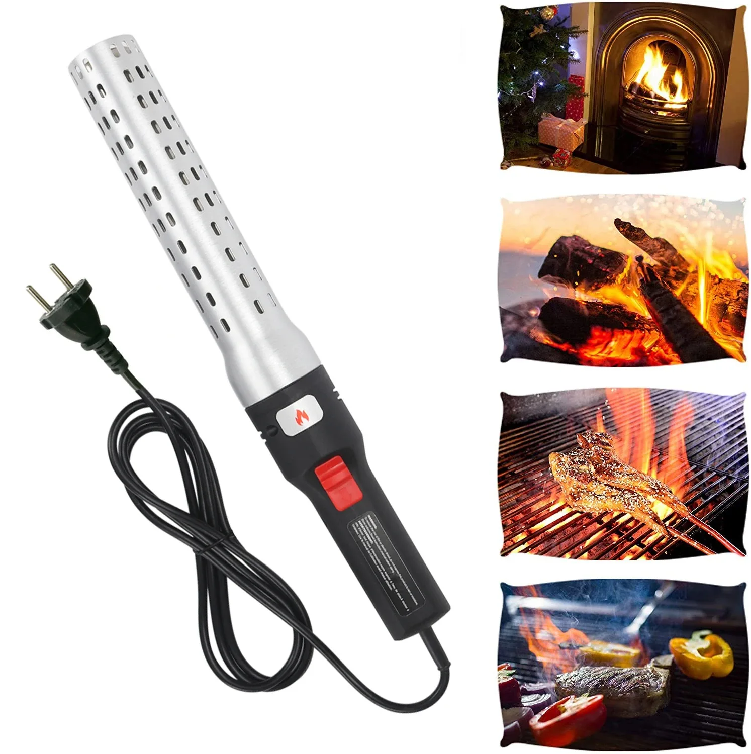 

Электрическая зажигалка для угля BBQ Starter: быстрое розжигание для грилей Камадо, барбекю и коптилен.
