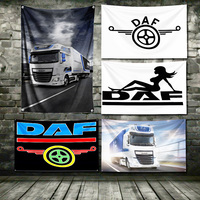 3x5 Ft  Flag DAF Truck Polyester Digital Printing Banner for Garage Wall Art Out Door Decoration With Brass Grommets