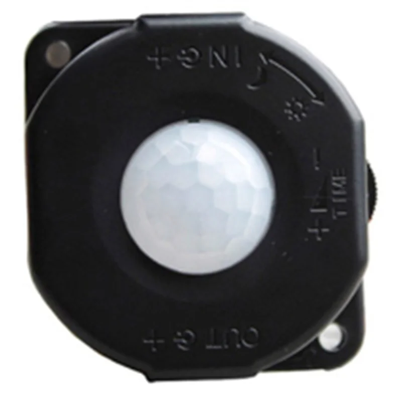 

-WSFS 5Piece Motion Sensor Light Switch DC 5V 12V 24V Movement Automatic Infrared 12V Sensor Motion Adjustable Timer Detector (B