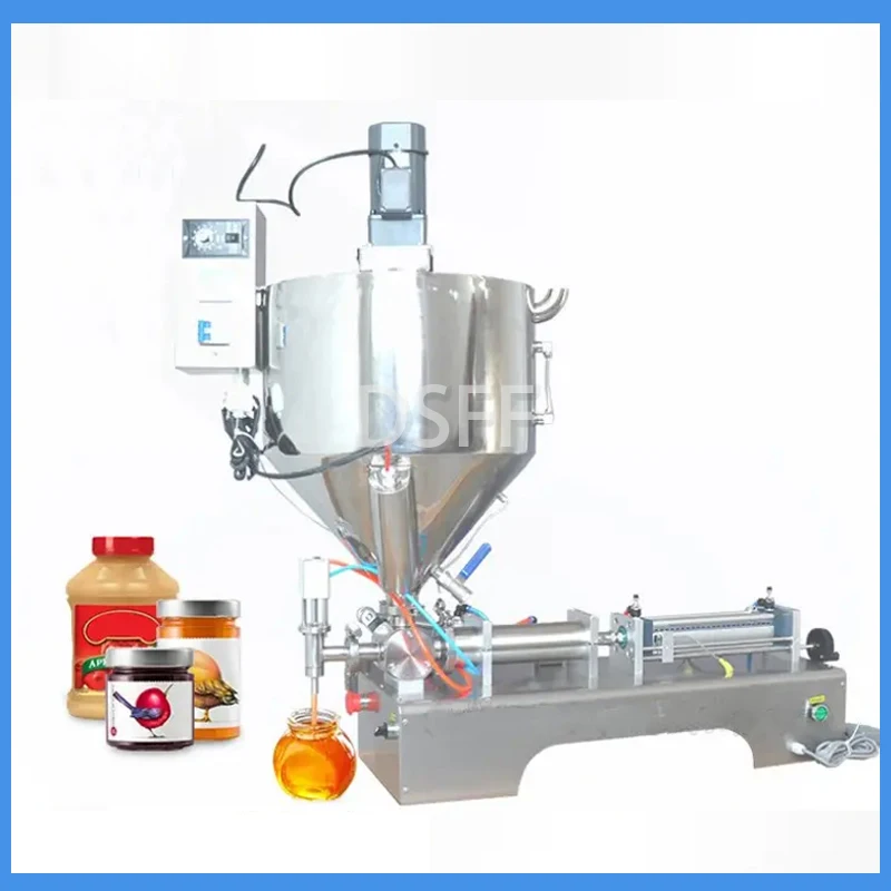 

Commercial Heating Stirring Filling Machine With Mixing Funnel Chocolate Hand Soap Filling Machine