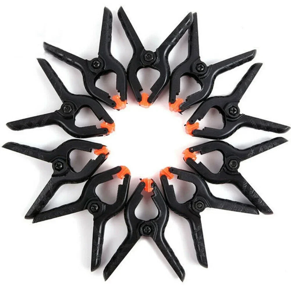 10 حزمة 2 بوصة البلاستيك النايلون قابل للتعديل النجارة المشابك أدوات العمل الخشبية الربيع كليب النجارة المشابك Outillage Menuiserie