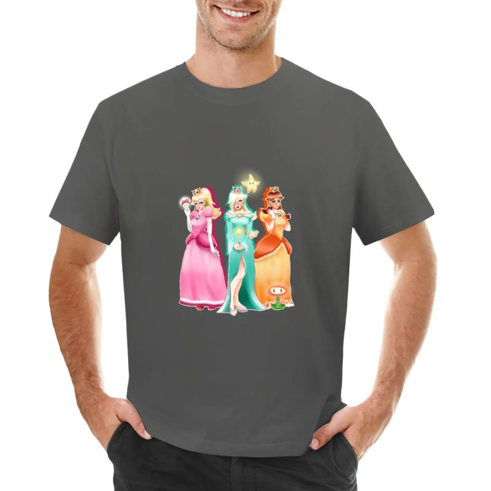 

Peach, Daisy and Stella T-Shirt Blouse blanks anime clothes mens t shirt graphic