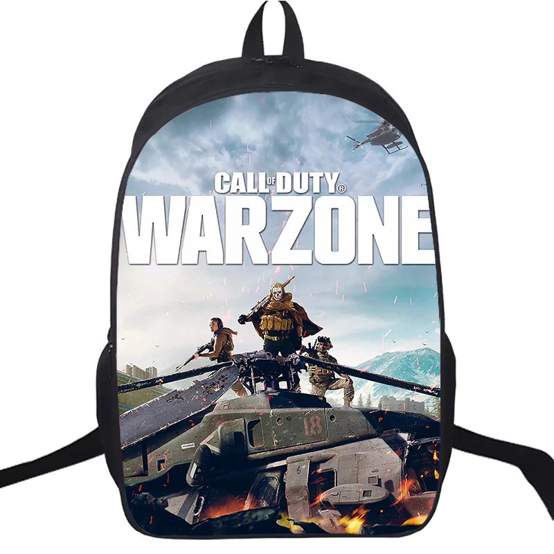 

Large Call Of Duty Warzone Print Backpacks Double Layer School Bags for Teenage Boys Girls Casual BookBag Laptop Travel Backpack