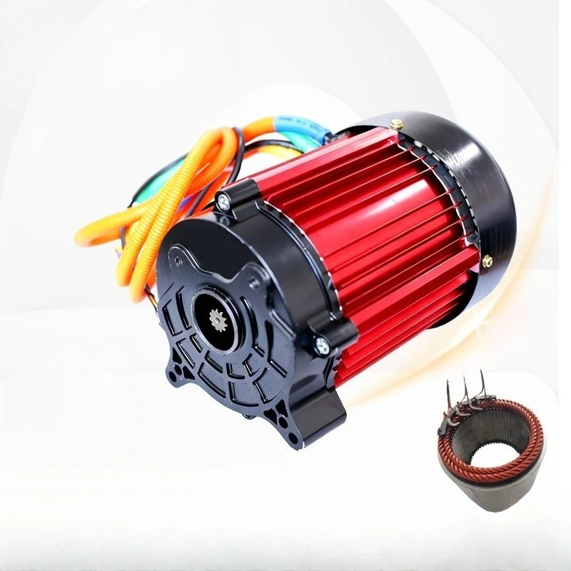 60v72v5000w8000w flat wire hairpin slanted four hole high power permanent magnet synchronous motor for electric trikes and quads