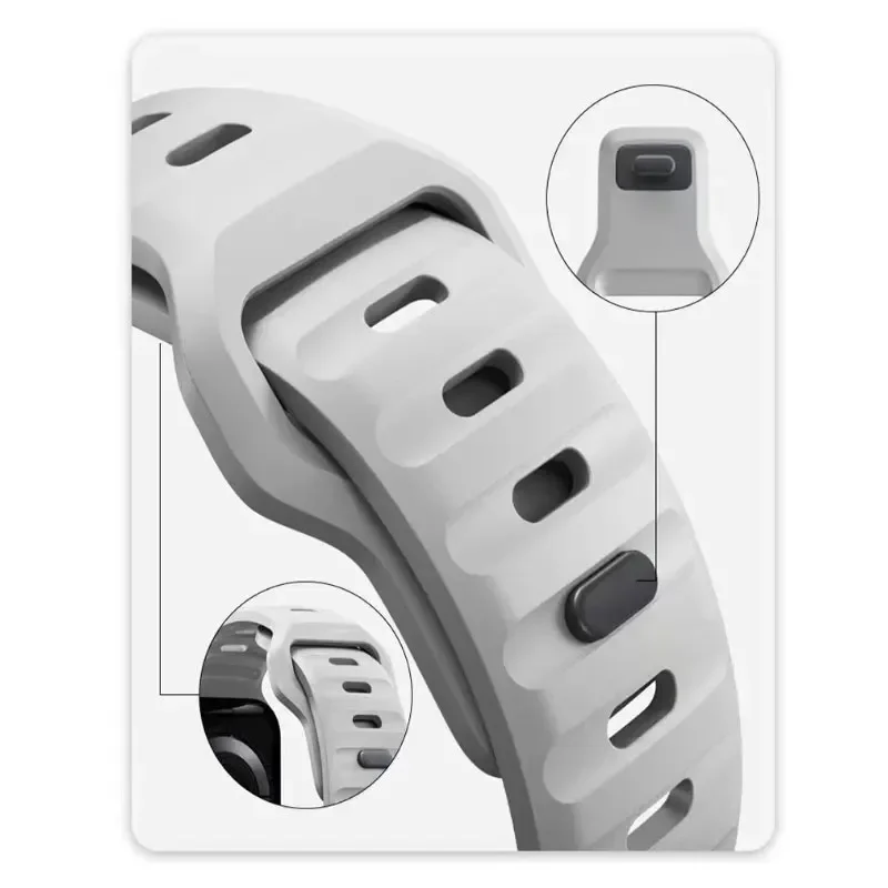 Silicone Strap For Apple Watch Ultra Band 49mm 44mm 45mm 42mm 41mm 42mm 46mm Sport Watchband iwatch 8 7 6 5 4 9 SE 10 bracelets