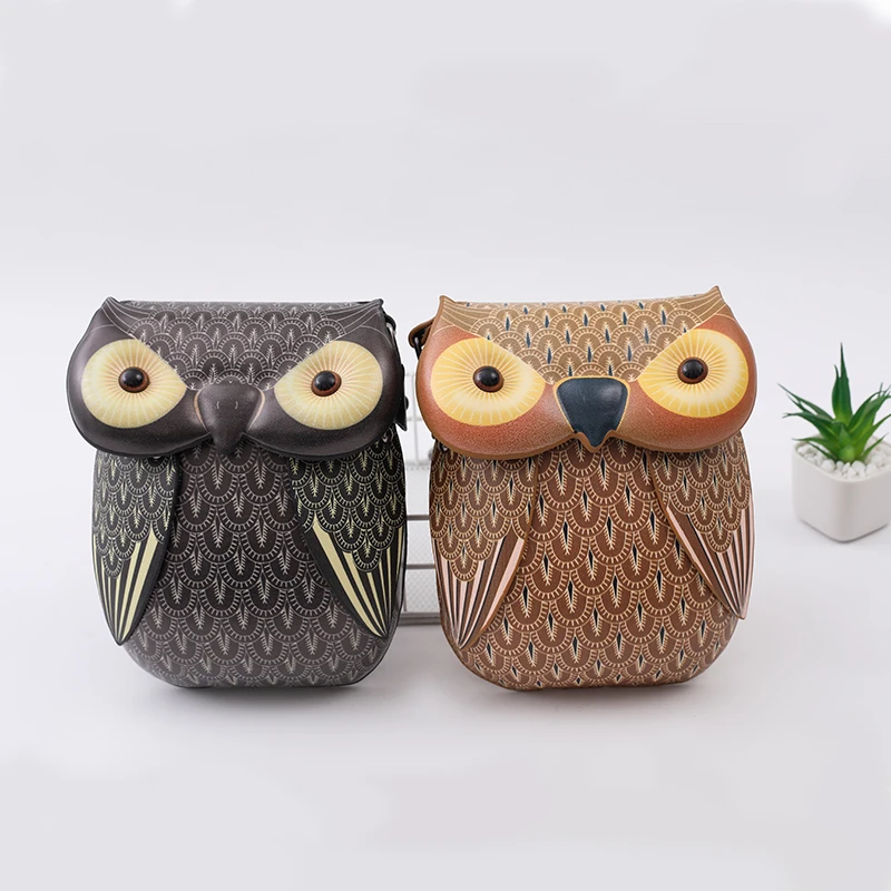 New Versatile Fashion High Quality Personalized Cartoon Owl Crossbody Shoulder Bag Zero Wallet Mobile Case