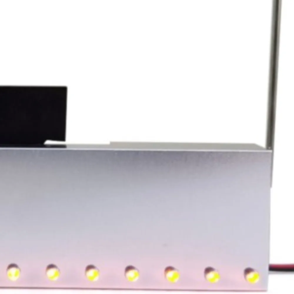 

US Sale Degree Metal Front Bumper Led Light For Tamiya 1/14 RC Tractor Truck 56344 56301