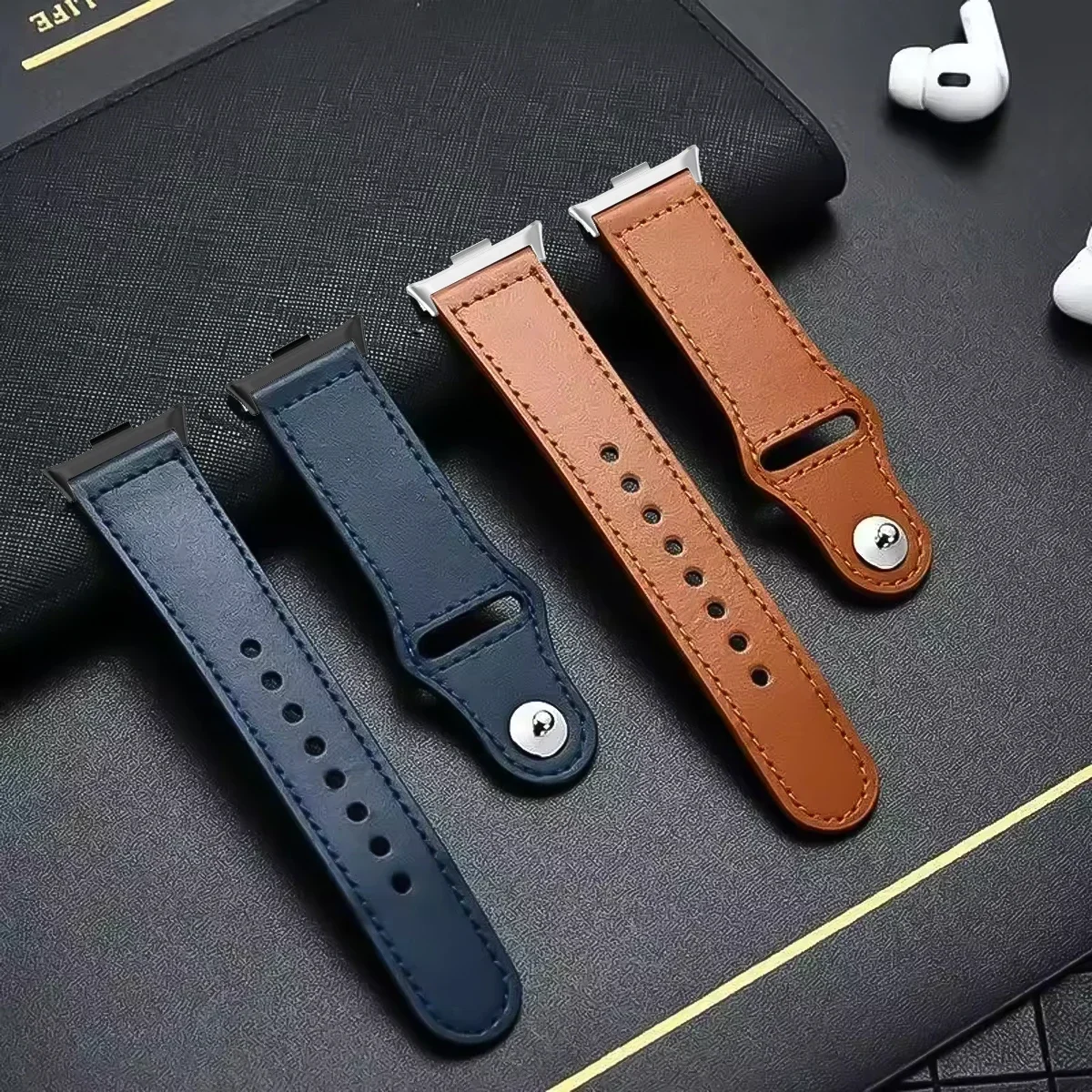 لساعة Redmi 5 سوار جلدي لساعة redmi 4 ساعة ذكية ملحقات حزام correas لـ Xiaomi Mi band 9pro 8pro