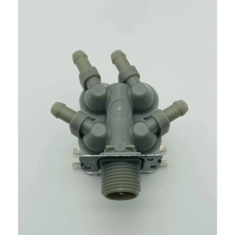 5220FR2008Y Water Inlet Valve DC12V - 4-Port Outlet for Washing Machine, US NPT Thread