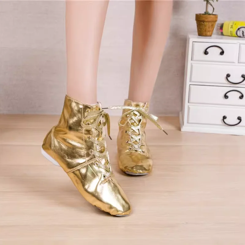 

Мужские и женские танцевальные туфли с высоким верхом и мягкой подошвой для джаза и современного танца живота