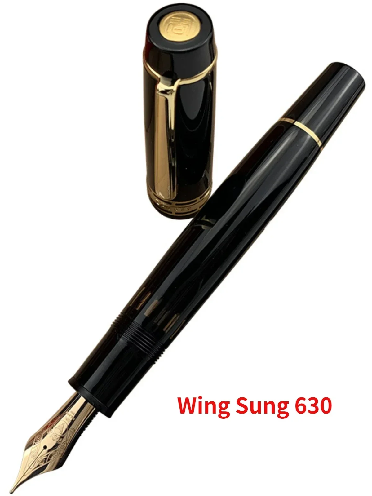 Hot Wingsung/Junlai 630 Transparent Resin Fountain Pen NO.8 Iraurita F Nib Piston Gold Clip Business Writing School Stationery