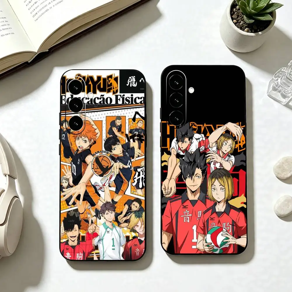 H-Haikyuu Anime  Phone Case For Samsung Galaxy A73,A72,A71,A70,A53,A52,A51,Others Soft Black Cover