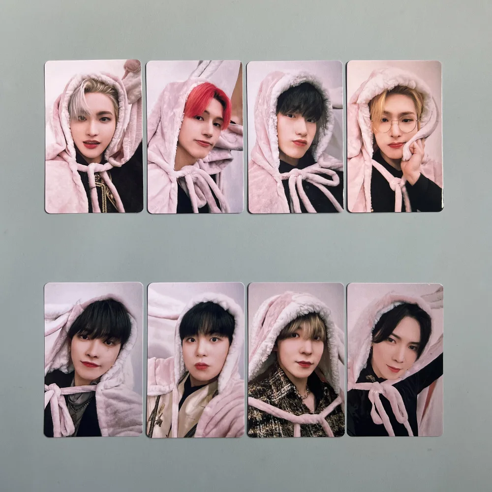 Imagem -04 - Idol Ateez Photocard Cartões de Impressão Fotográfica Álbum Lucky Draw Coleção de Fãs Presentes Novo Unidades Conjunto