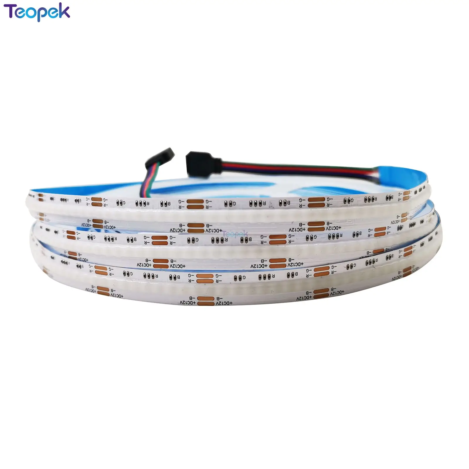 CCT RGB RGBW RGBCCT COB LED Strip Light ความหนาแน่นสูง Flex FCOB LED เทปหรี่แสงได้ FOB Linear ริบบิ้น DC12V 24 V 5 M/ม้วน