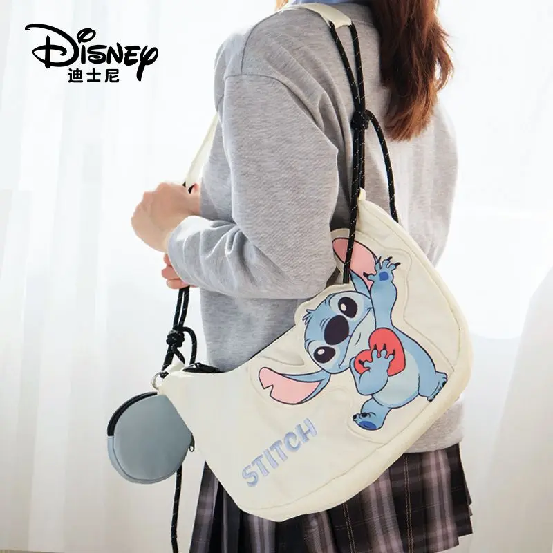 

Disney Stitch Crossbody Bag Women's Fashion Large Capacity Cute Casual Versatile Women's Bag Dumpling Bag Holiday Gifts