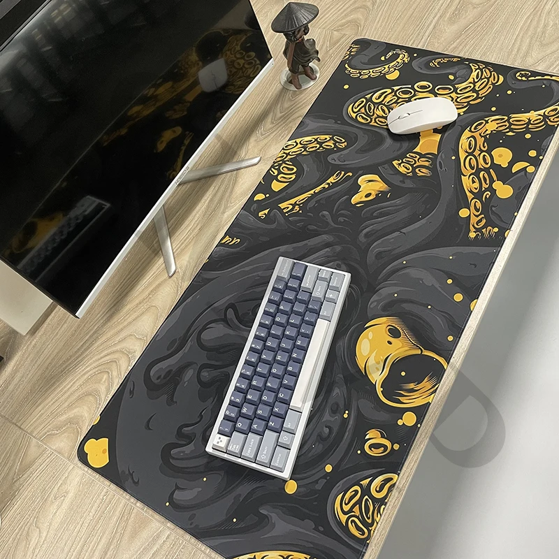 Imagem -02 - Monster Gaming Mouse Pad Grandes Tapetes de Teclado Gamer Desk Mat Company Desk Mousepad Original Presente 400x900cm