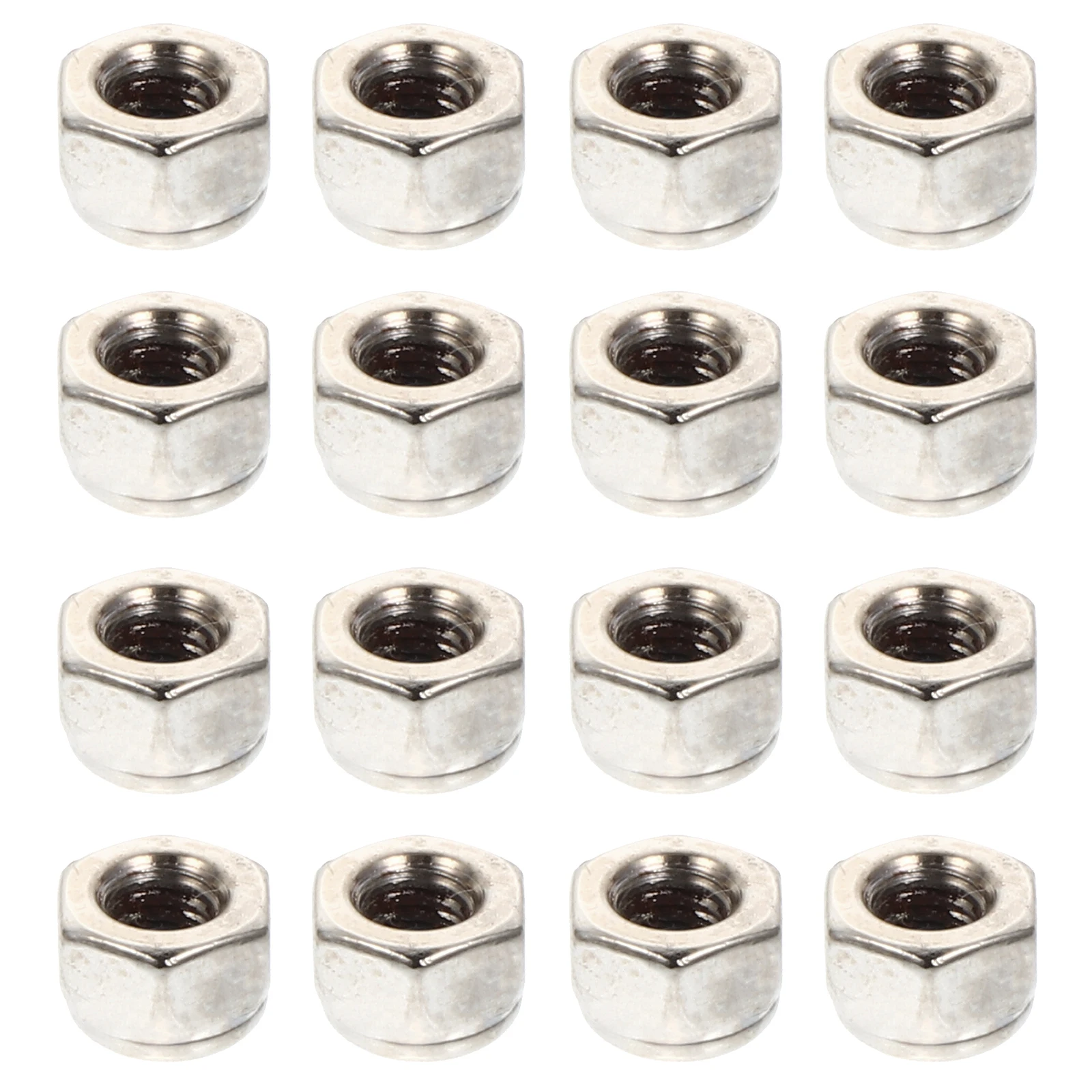 

100pcs Carbon Steel Lock Nuts Hexagonal Nut Set Socket Screws Anti-Slip Flange Nut Fastener Assortment For Machinery Auto