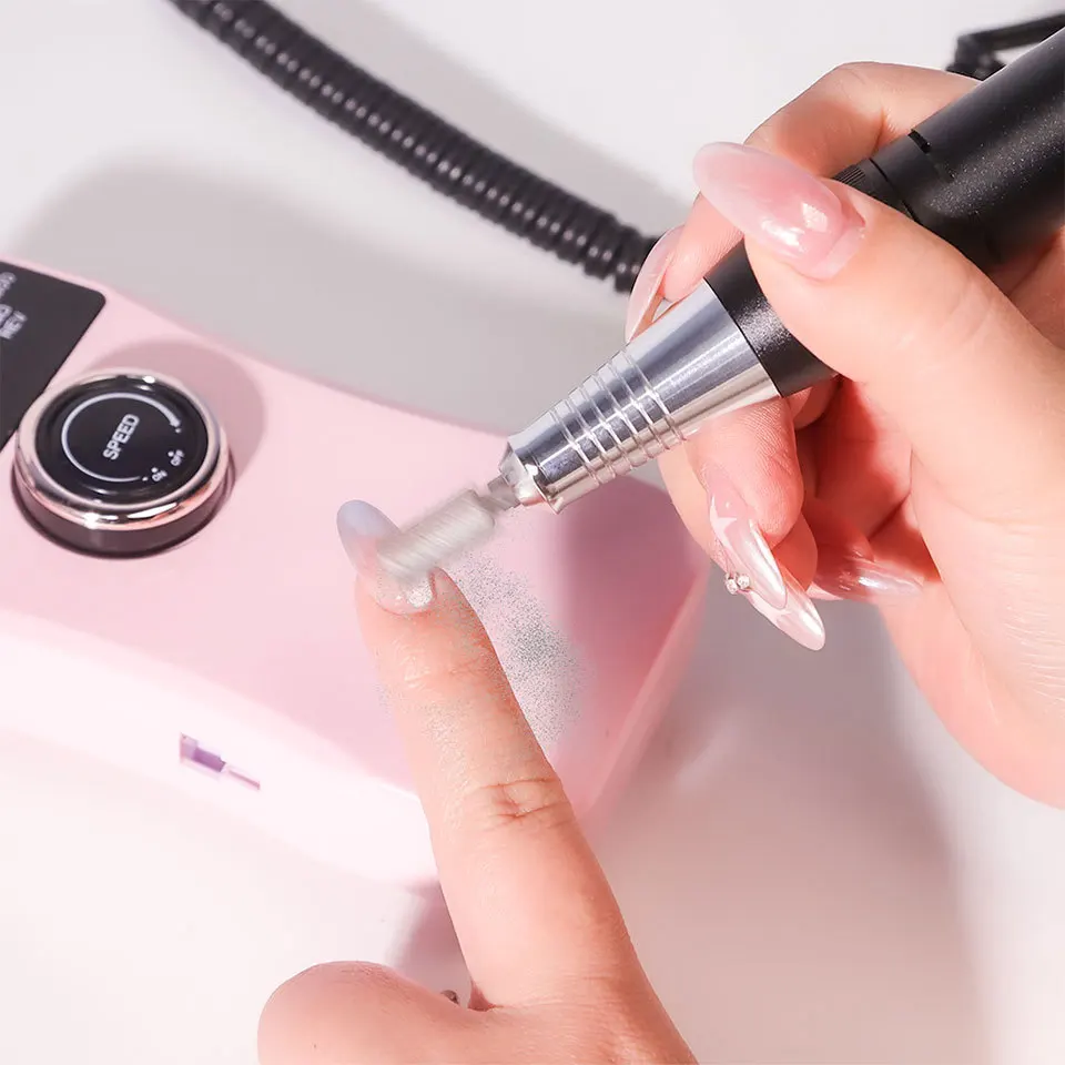 Taladro eléctrico portátil para uñas, máquina de manicura para esmalte de Gel acrílico, lijadora recargable, equipo de salón de arte de uñas, 35000RPM