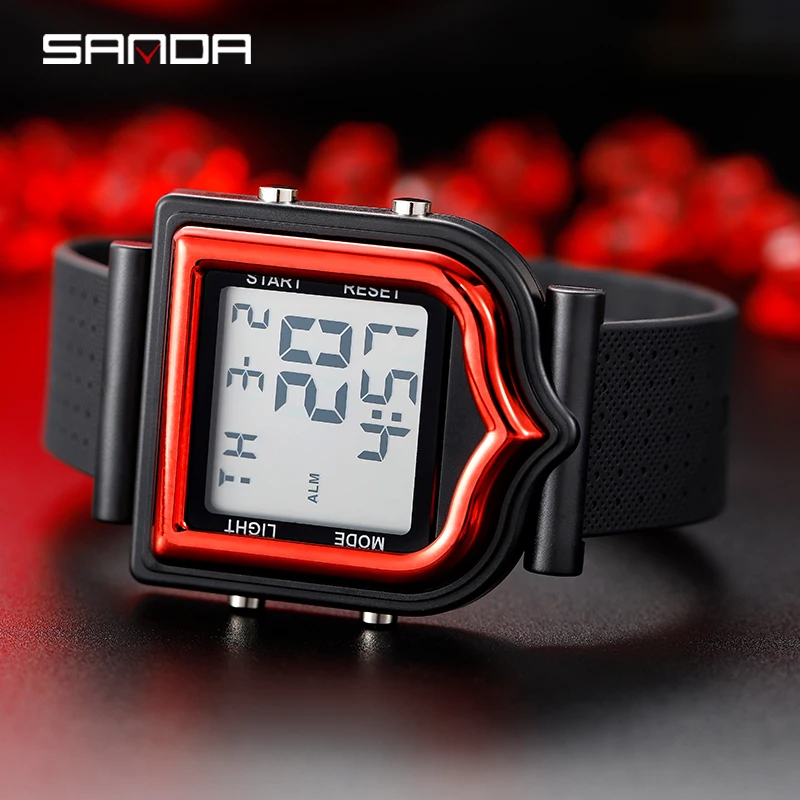 Sanda Fashion Sports Men\'s Womens Watches Luxury Military Electronic Shock Proof Waterproof Digital Wristwatch Relogio Masculino